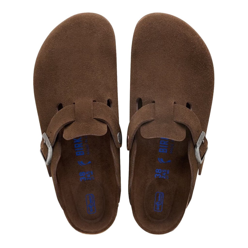 BIRKENSTOCK BOSTON SOFT FOOTBED SUEDE-CARAFE | BEND SHOE CO