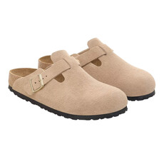 BIRKENSTOCK BOSTON-SANDCASTLE SUEDE | BEND SHOE CO