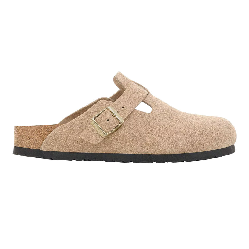 BIRKENSTOCK BOSTON-SANDCASTLE SUEDE | BEND SHOE CO