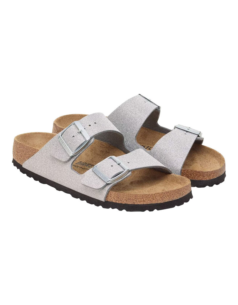 BIRKENSTOCK ARIZONA TEXTILE-SHINY GLITTER SILVER