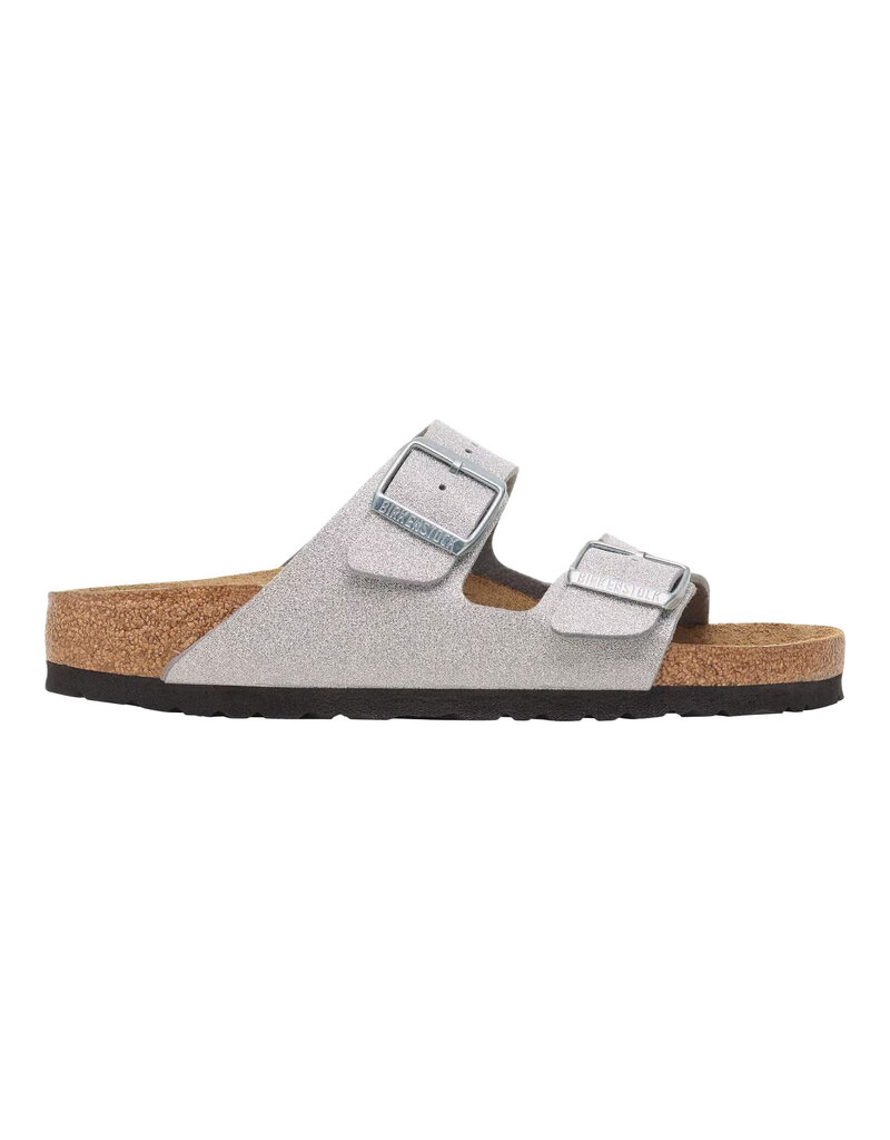 BIRKENSTOCK ARIZONA TEXTILE-SHINY GLITTER SILVER