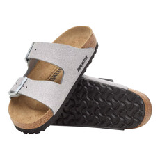 BIRKENSTOCK ARIZONA TEXTILE-SHINY GLITTER SILVER | BEND SHOE CO