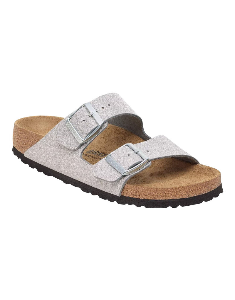 BIRKENSTOCK ARIZONA TEXTILE-SHINY GLITTER SILVER