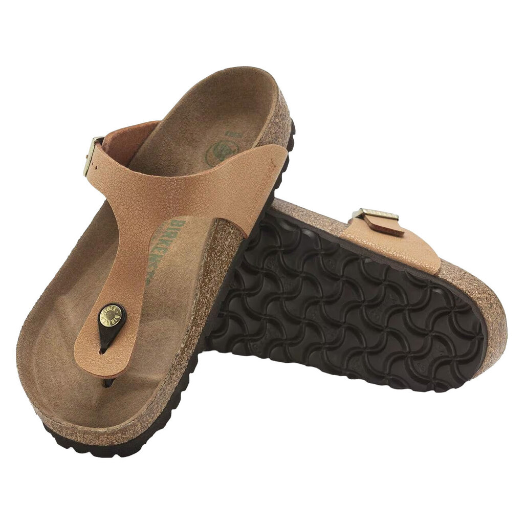 BIRKENSTOCK GIZEH VEGAN EARTHY PECAN BIRKIBUC | BEND SHOE CO