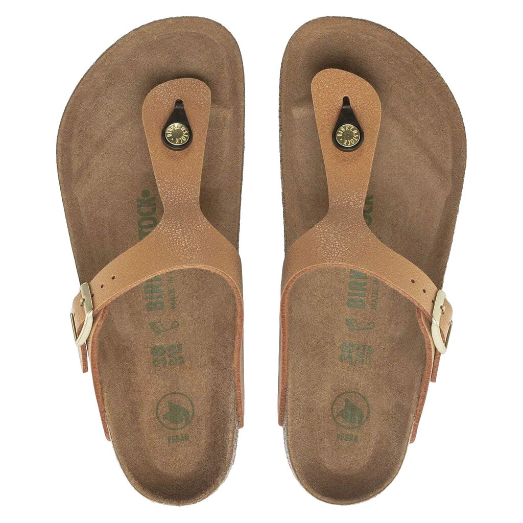 BIRKENSTOCK GIZEH VEGAN EARTHY PECAN BIRKIBUC | BEND SHOE CO