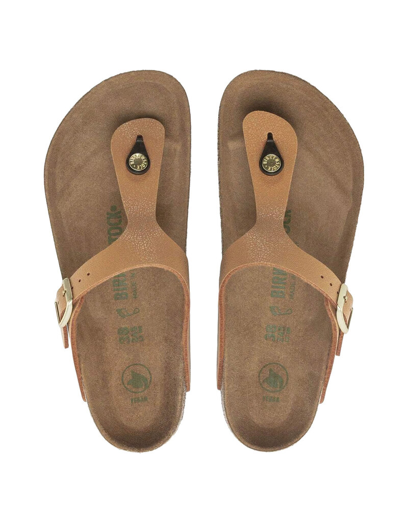BIRKENSTOCK GIZEH VEGAN EARTHY PECAN BIRKIBUC