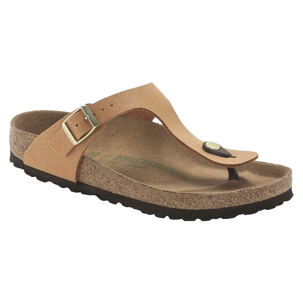 BIRKENSTOCK GIZEH VEGAN EARTHY PECAN BIRKIBUC | BEND SHOE CO