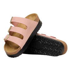 BIRKENSTOCK FLORIDA III FLEX PLATFORM NUBUCK-PINK CLAY | BEND SHOE CO