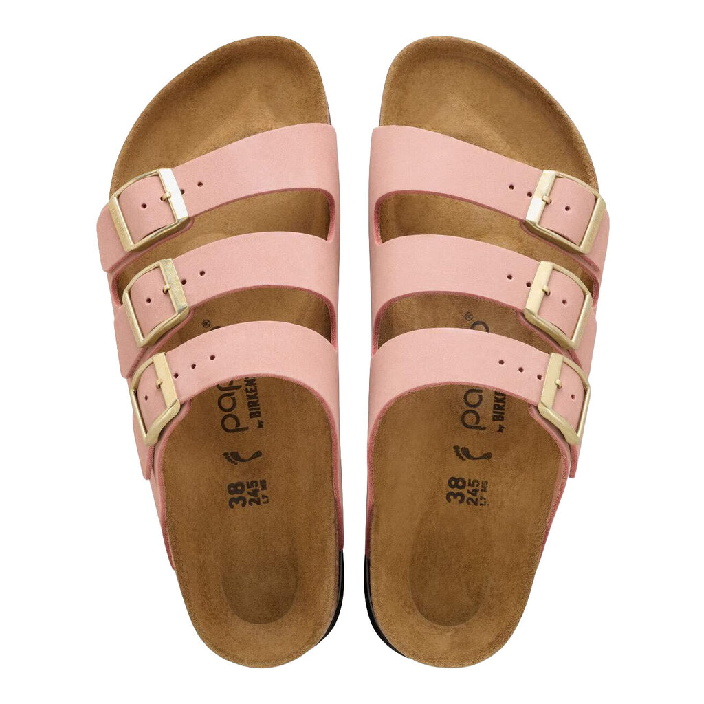 BIRKENSTOCK FLORIDA III FLEX PLATFORM NUBUCK-PINK CLAY | BEND SHOE CO