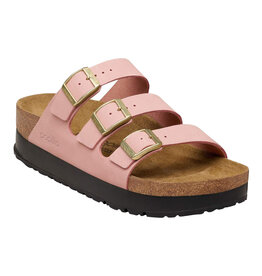 BIRKENSTOCK FLORIDA III FLEX PLATFORM NUBUCK-PINK CLAY