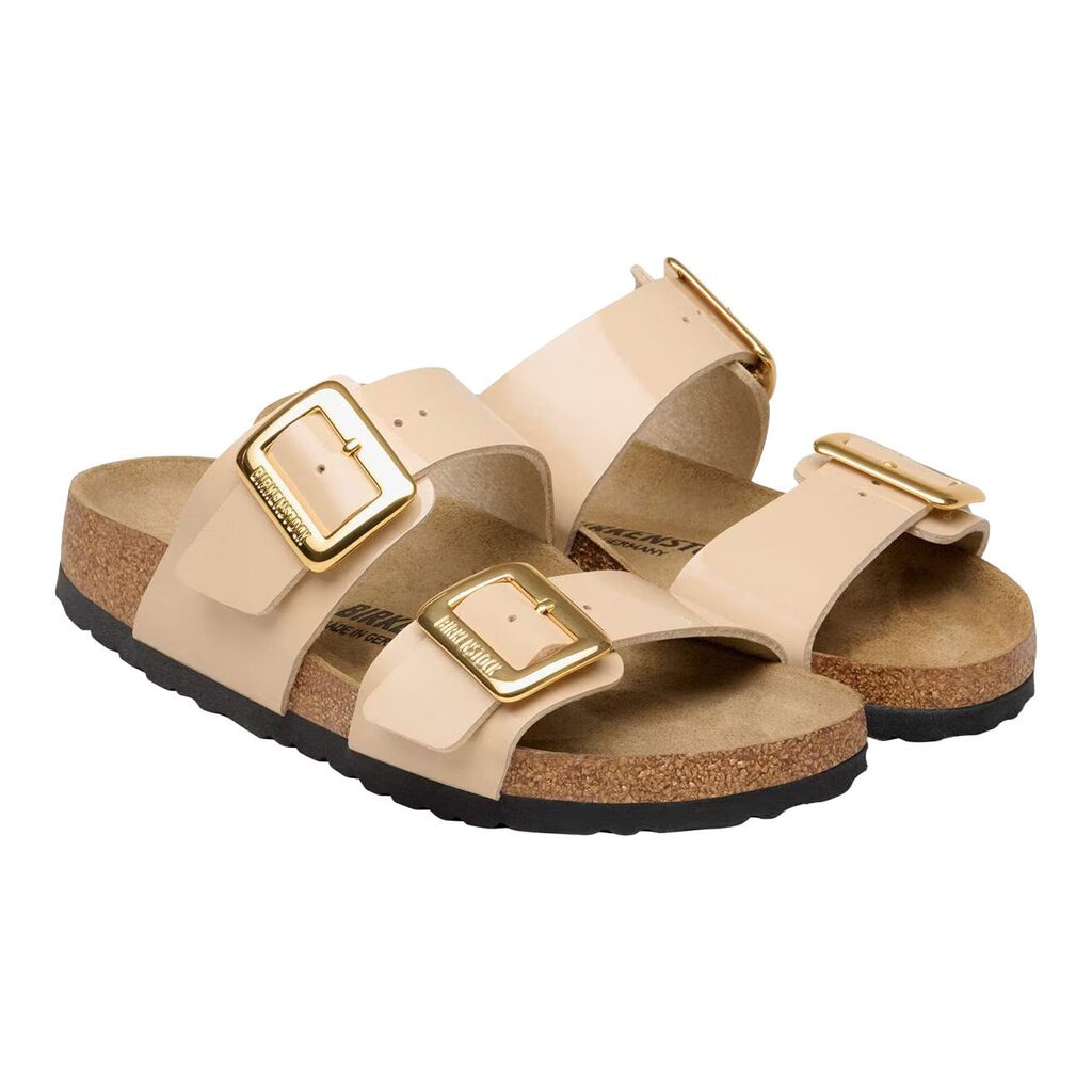BIRKENSTOCK SYDNEY LUXE BUCKLE PATENT BIRKI-FLOR-SAND