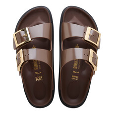 BIRKENSTOCK ARIZONA DROPLET BUCKLE HIGH SHINE LEATHER-CARAFE | BEND SHOE CO