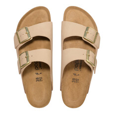 BIRKENSTOCK ARIZONA FLEX PLATFORM NUBUCK-SANDCASTLE | BEND SHOE CO