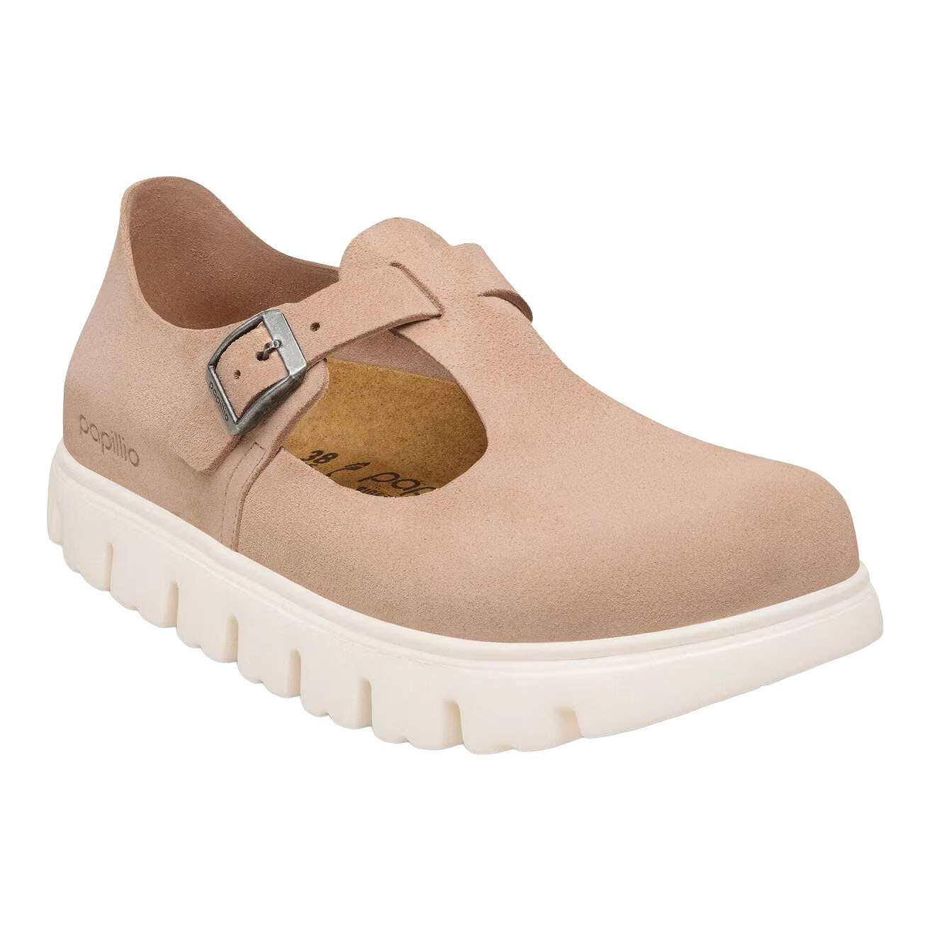 BIRKENSTOCK PARIS CHUNKY SUEDE-WARM SAND