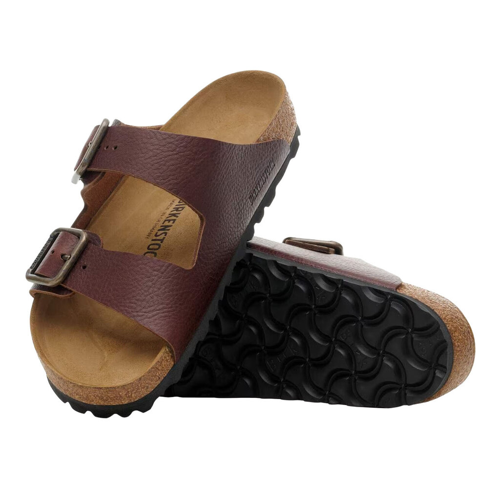 BIRKENSTOCK ARIZONA WIRE BUCKLE VINTAGE LEATHER-WOOD ROAST | BEND SHOE CO