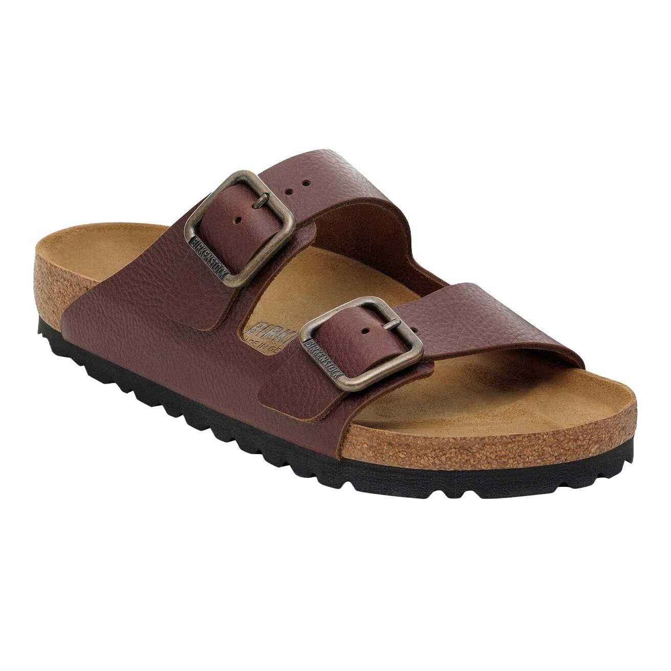 BIRKENSTOCK ARIZONA WIRE BUCKLE VINTAGE LEATHER-WOOD ROAST