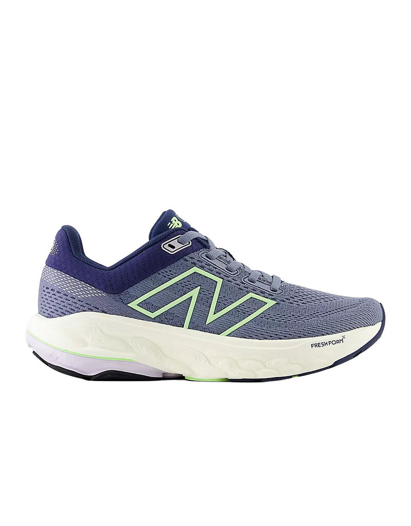 NEW BALANCE WOMEN'S 860V14-ARCTIC GREY/SEA SALT/BLEACHED LIME GLO
