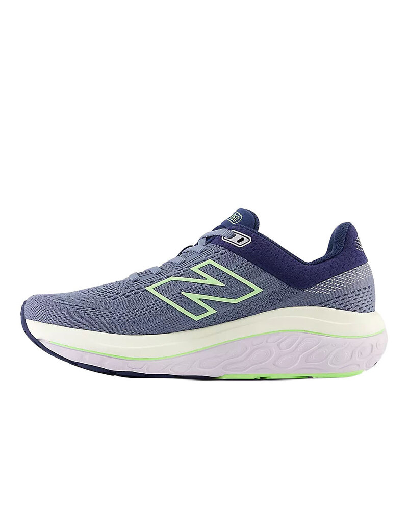 NEW BALANCE WOMEN'S 860V14-ARCTIC GREY/SEA SALT/BLEACHED LIME GLO