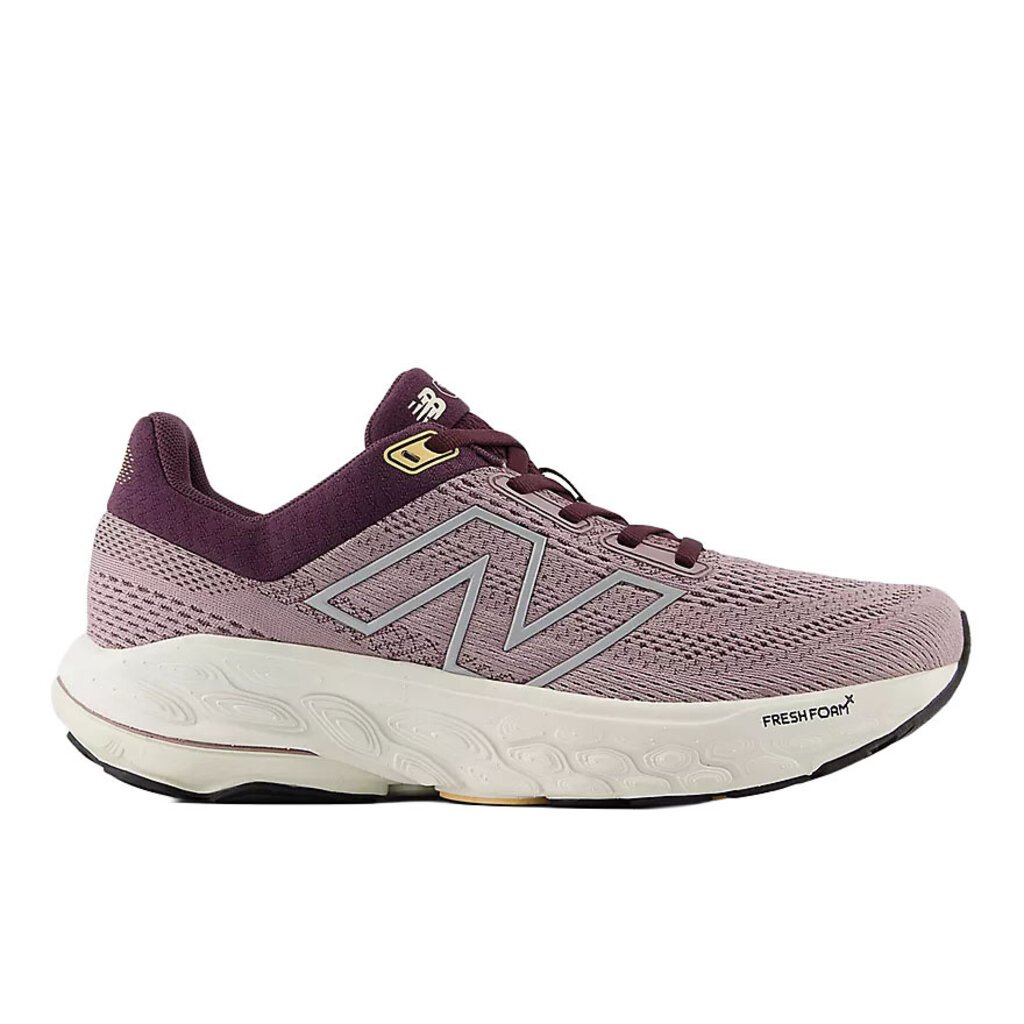 NEW BALANCE WOMEN'S 860V14-ICE WINE/PLUM BROWN/SILVER METALLIC