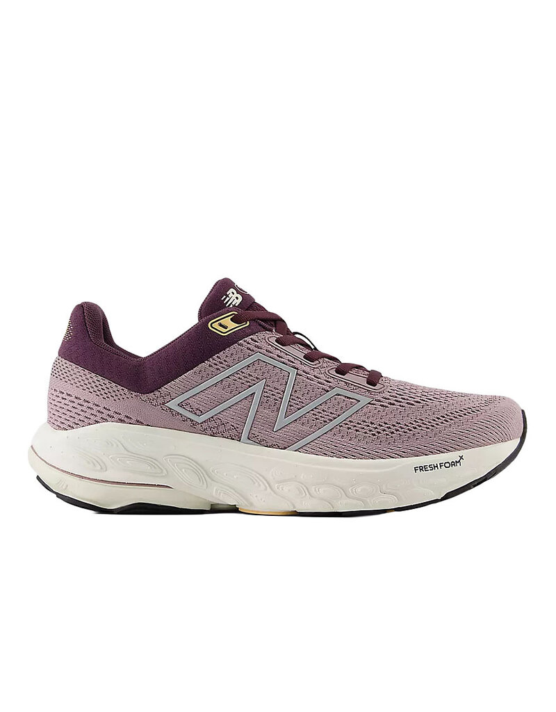 NEW BALANCE WOMEN'S 860V14-ICE WINE/PLUM BROWN/SILVER METALLIC