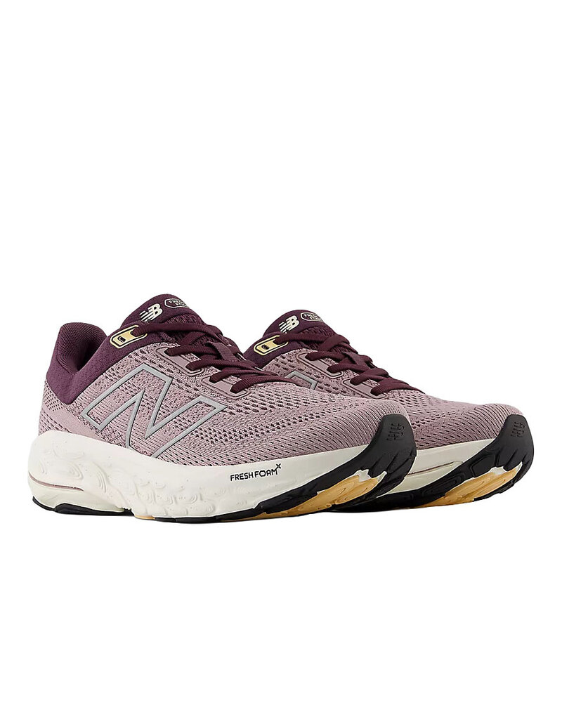 NEW BALANCE WOMEN'S 860V14-ICE WINE/PLUM BROWN/SILVER METALLIC