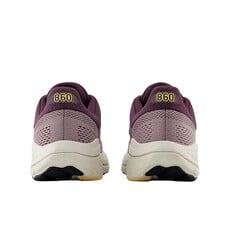 NEW BALANCE WOMEN'S 860V14-ICE WINE/PLUM BROWN/SILVER METALLIC