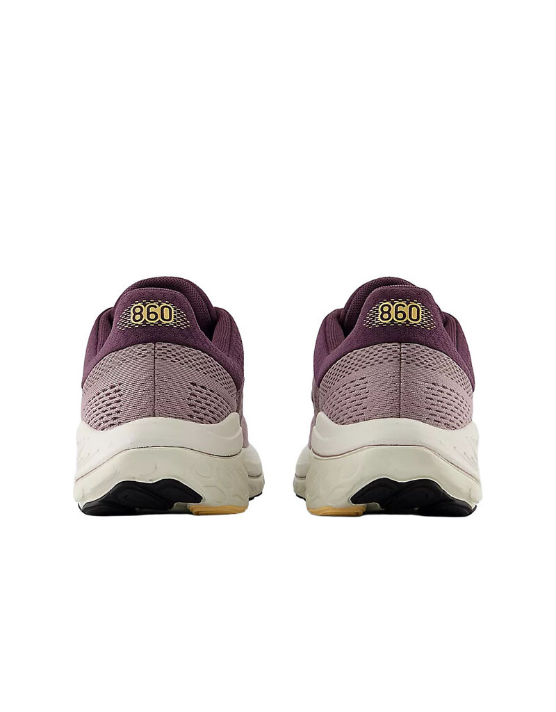 NEW BALANCE WOMEN'S 860V14-ICE WINE/PLUM BROWN/SILVER METALLIC