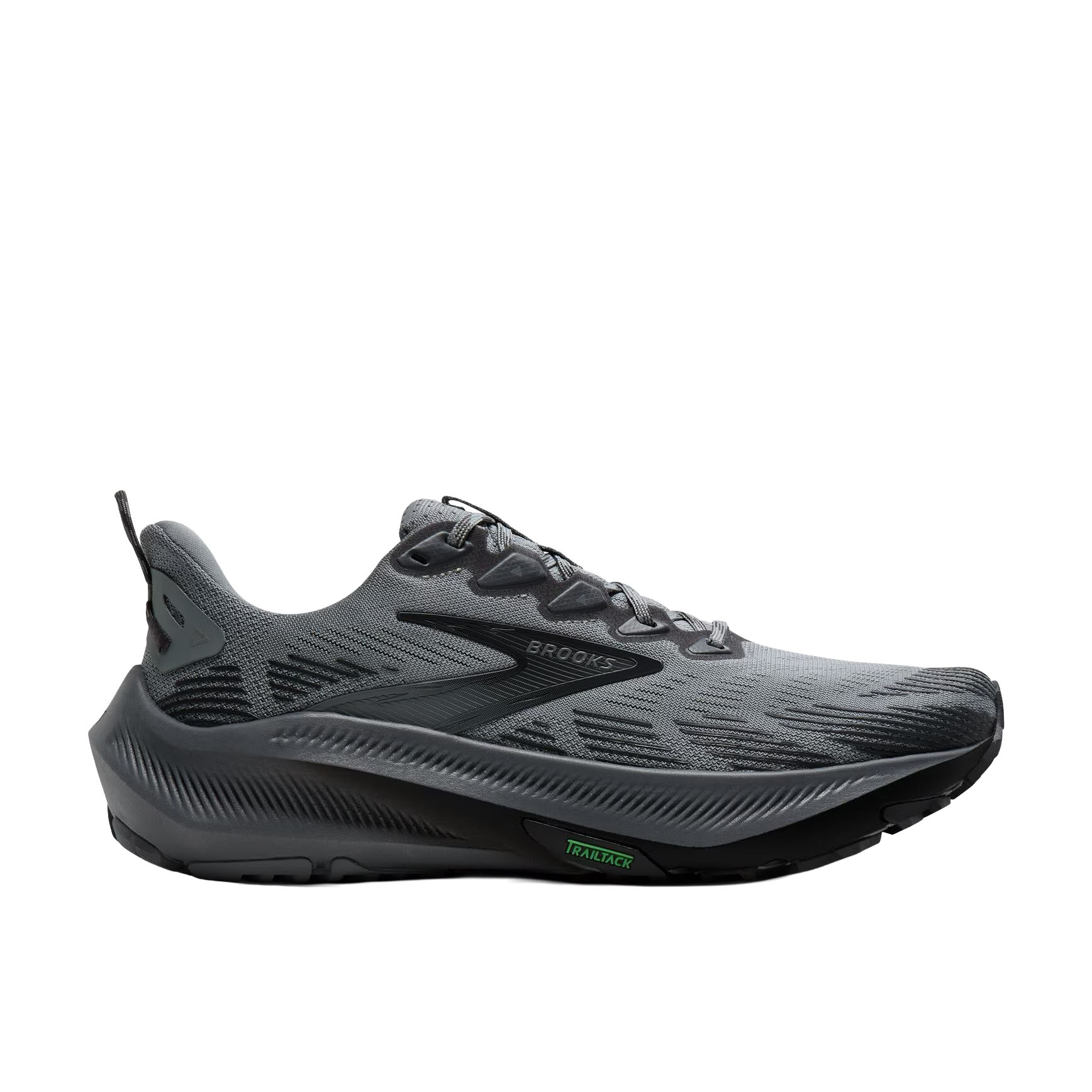 BROOKS MEN'S GHOST TRAIL-GRAY/GRAY/BLACKENED PEARL