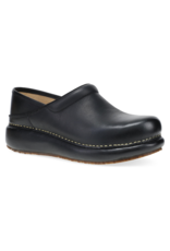 DANSKO WOMEN'S PLATFORM PRO CLOG BURNISHED NUBUCK-BLACK