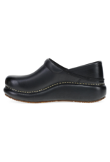 DANSKO WOMEN'S PLATFORM PRO CLOG BURNISHED NUBUCK-BLACK