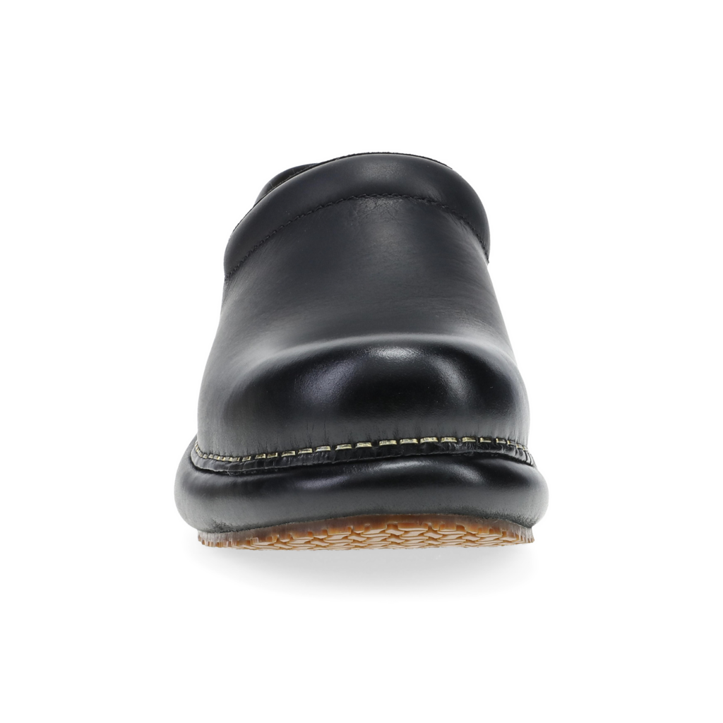 DANSKO WOMEN'S PLATFORM PRO CLOG BURNISHED NUBUCK-BLACK | BEND SHOE CO