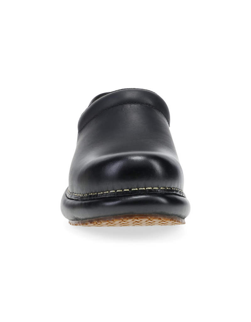 DANSKO WOMEN'S PLATFORM PRO CLOG BURNISHED NUBUCK-BLACK