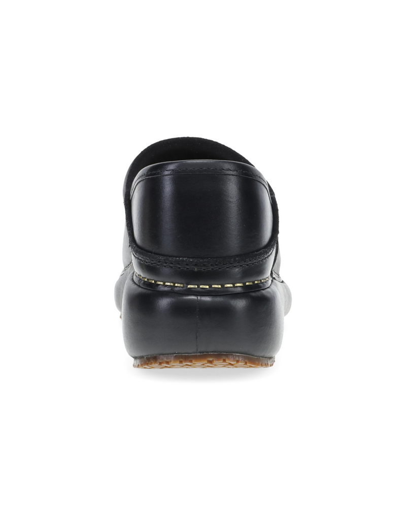 DANSKO WOMEN'S PLATFORM PRO CLOG BURNISHED NUBUCK-BLACK