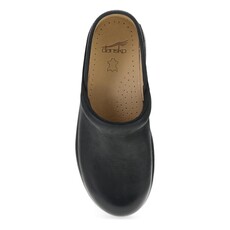 DANSKO WOMEN'S PLATFORM PRO CLOG BURNISHED NUBUCK-BLACK | BEND SHOE CO