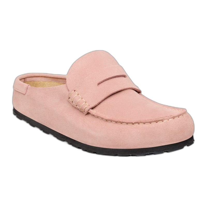 BIRKENSTOCK NAPLES WRAPPED SUEDE-PINK CLAY