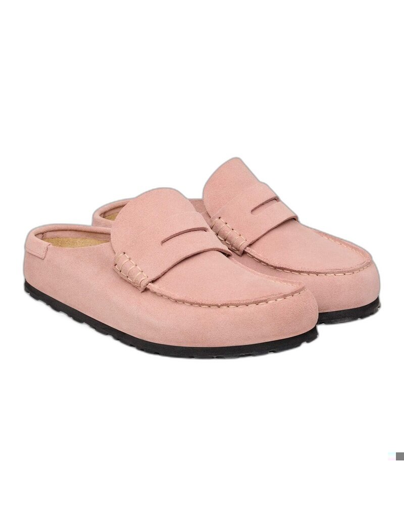 BIRKENSTOCK NAPLES WRAPPED SUEDE-PINK CLAY | BEND SHOE CO