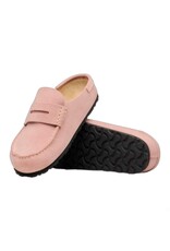 BIRKENSTOCK NAPLES WRAPPED SUEDE-PINK CLAY | BEND SHOE CO