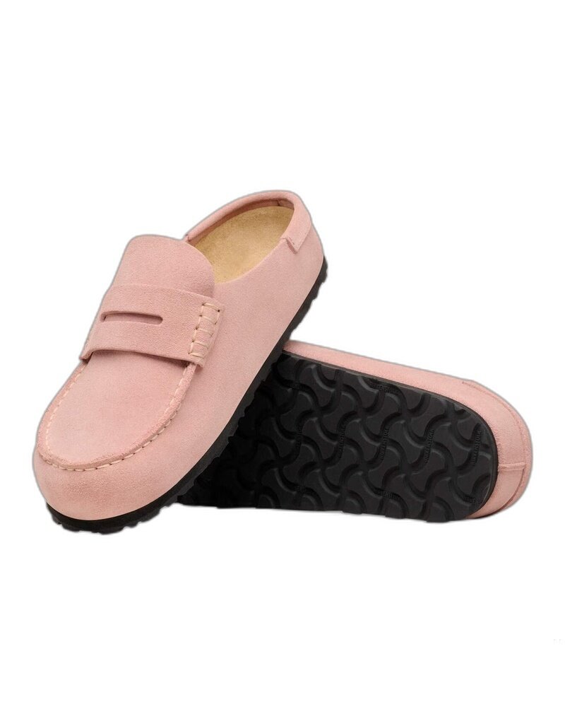 BIRKENSTOCK NAPLES WRAPPED SUEDE-PINK CLAY | BEND SHOE CO