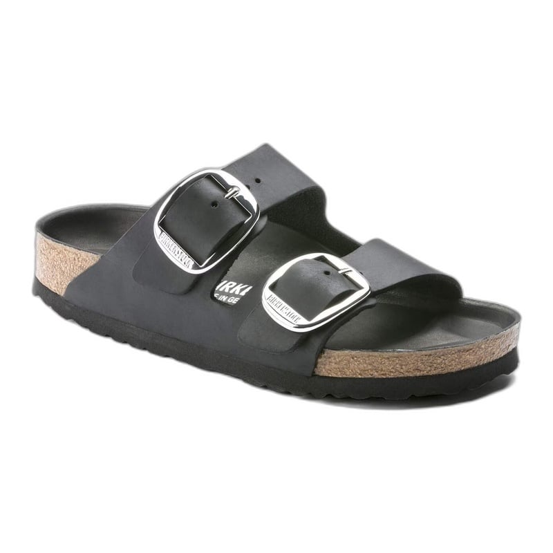 BIRKENSTOCK ARIZONA BIG BUCKLE OILED LEATHER-BLACK