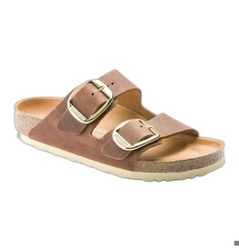 BIRKENSTOCK ARIZONA BIG BUCKLE OILED LEATHER-COGNAC