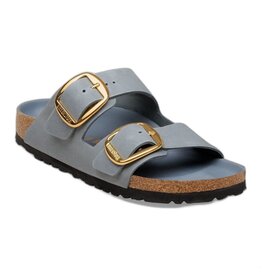 BIRKENSTOCK ARIZONA BIG BUCKLE OILED LEATHER-BASALT GRAY