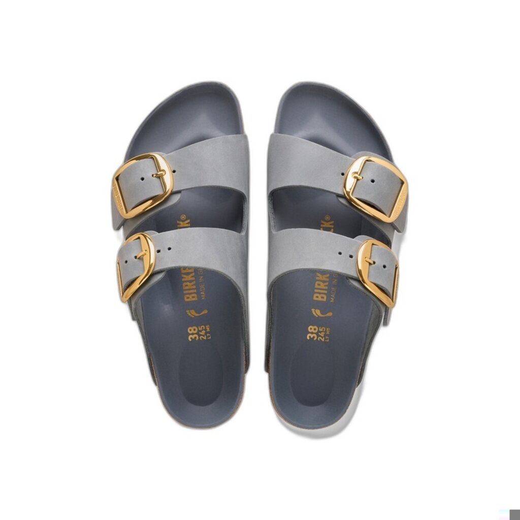 BIRKENSTOCK ARIZONA BIG BUCKLE OILED LEATHER-BASALT GRAY | BEND SHOE CO