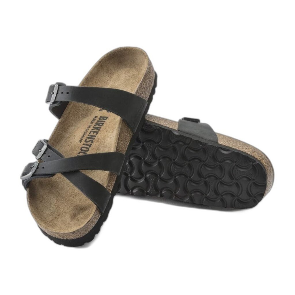 BIRKENSTOCK FRANCA OILED LEATHER-BLACK | BEND SHOE CO