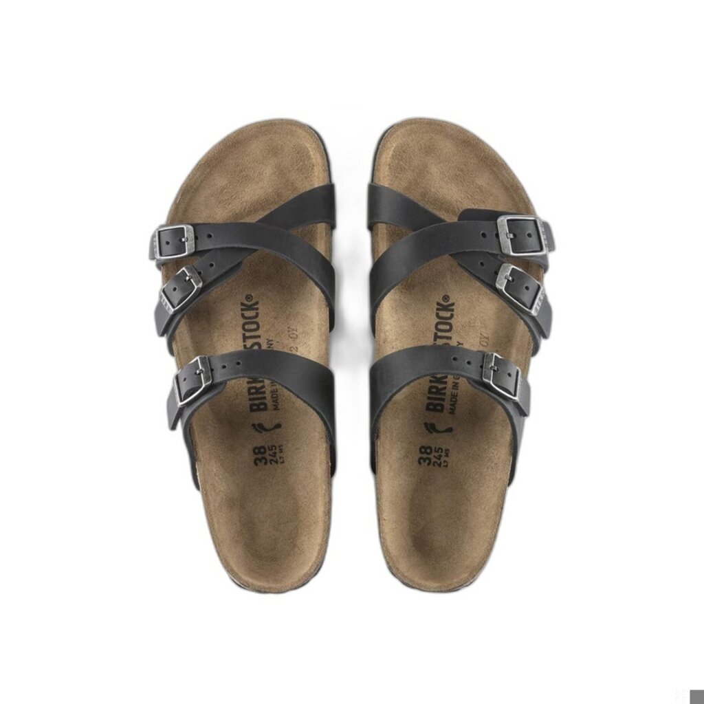 BIRKENSTOCK FRANCA OILED LEATHER-BLACK | BEND SHOE CO
