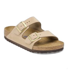 BIRKENSTOCK ARIZONA SOFT FOOTBED SANDCASTLE NUBUCK