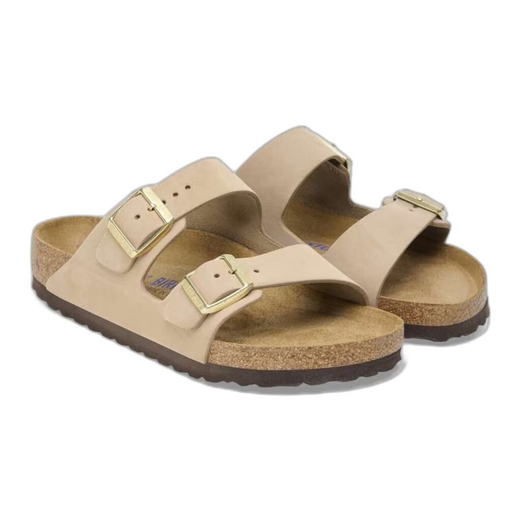 BIRKENSTOCK ARIZONA SOFT FOOTBED SANDCASTLE NUBUCK | BEND SHOE CO