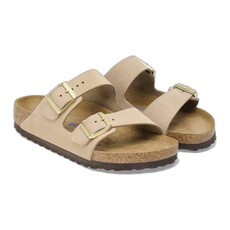 BIRKENSTOCK ARIZONA SOFT FOOTBED SANDCASTLE NUBUCK | BEND SHOE CO