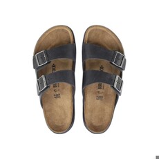 BIRKENSTOCK ARIZONA CROSS TOWN OILED LEATHER-BLACK | BEND SHOE CO