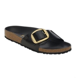 BIRKENSTOCK MADRID BIG BUCKLE NATURAL PATENT LEATHER-HIGH SHINE BLACK