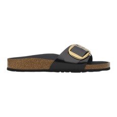 BIRKENSTOCK MADRID BIG BUCKLE NATURAL PATENT LEATHER-HIGH SHINE BLACK | BEND SHOE CO